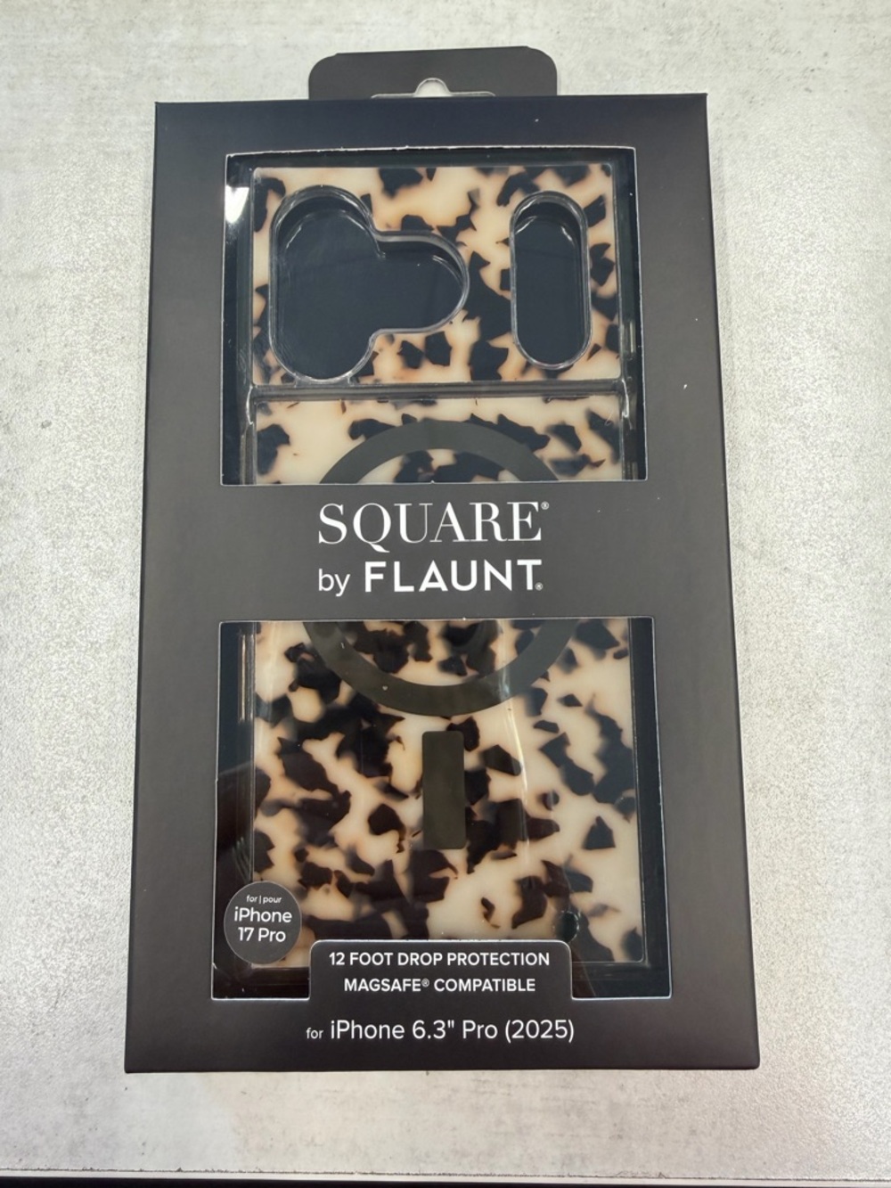 Flaunt Phone Case | iPhone 17 Pro + MagSafe | Blonde Tortoise Shell